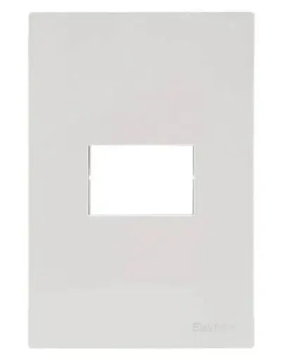 [EI13584] Placa 1 Mod. 24mm Blanco C19933 Paris Light - Elektron