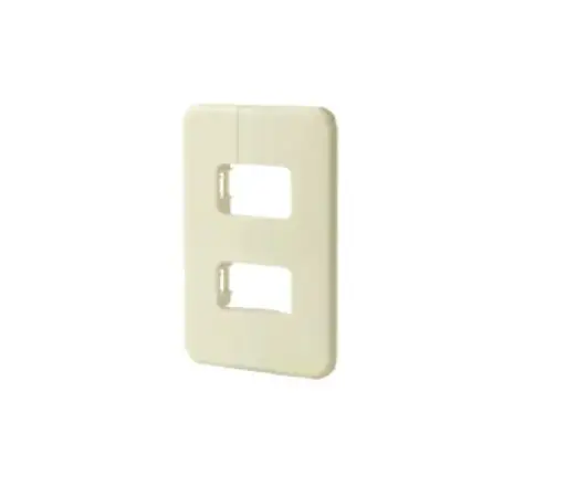 [EI13652] Placa 2 Módulo Sep 2-0002 Beige L. Roma Classic - Elektron