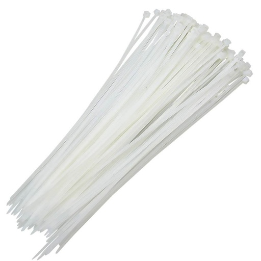 [FF13700] Precinto Blanco 4,8x380mm - 100 Uni. Chs-5x380-White
