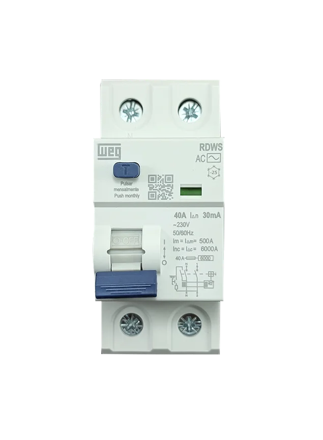 [EA01453] Disyuntor Diferencial RDWS 2P 40A 30mA - 14764135 WEG