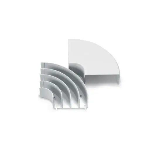 [EC18669] Accesorio Canaleta 100x50mm Curva Plana - HellermannTyton