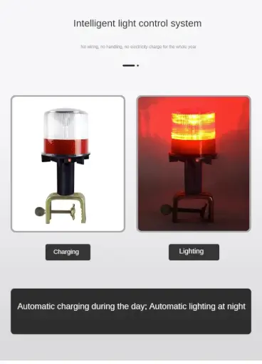 [EI18711] Baliza LED solar Estroboscópica 360° IP48 - JIAKMJ
