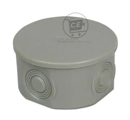 [ED18737] Caja d/ paso 33x75 Tapa IP44 gris - Steck