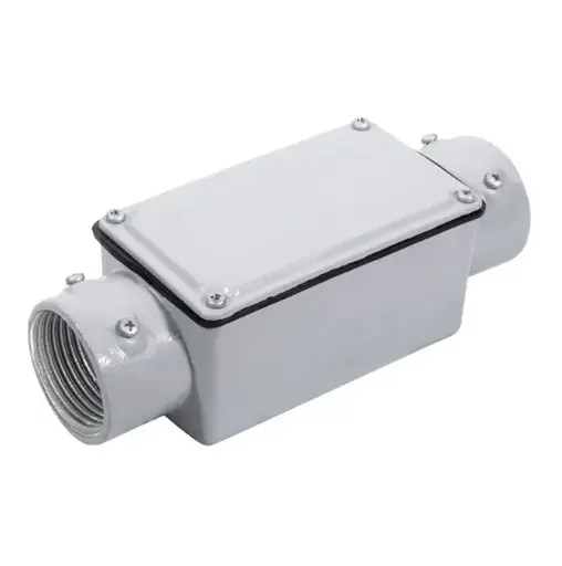 [ED18775] Condulete Tipo C 1 1/4 pulg. c/rosca+tapa - Wetzel