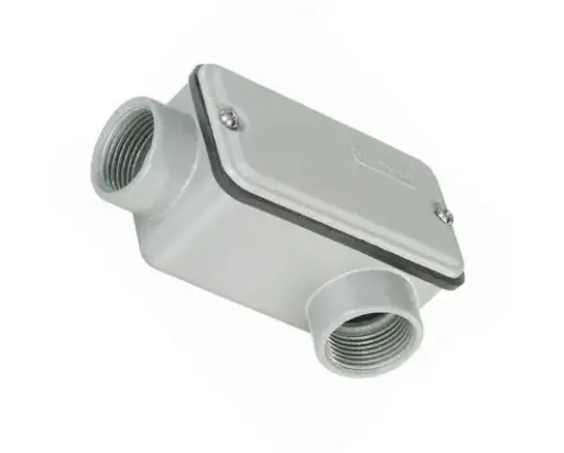 [ED18784] Condulete Tipo LR 3/4 pulg. c/rosca+tapa - Wetzel