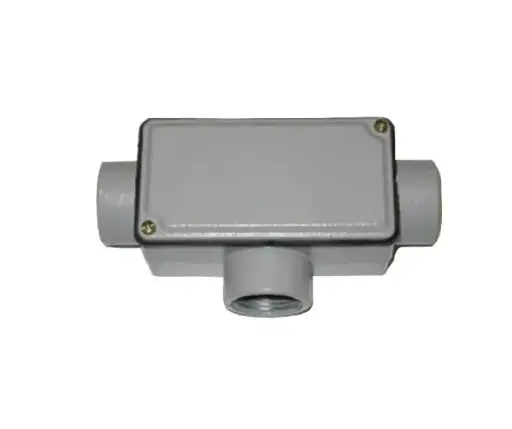 [ED18785] Condulete Tipo T 1 pulg. c/rosca+tapa - Wetzel