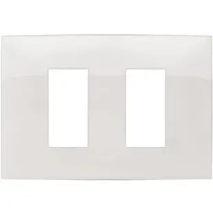 [EI18819] Conjunto Placa 2 Mod separado + Soporte Blanco Presta Pro - Conatel