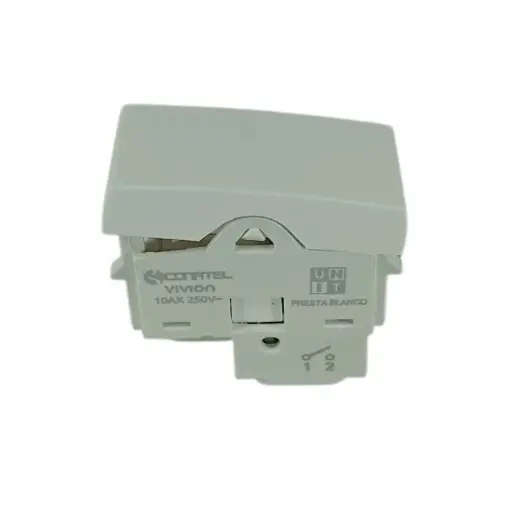 [EI18921] Módulo Interruptor Unipolar 10A Presta Pro 1M Blanco - Conatel