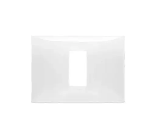 [EI18941] Placa 1 Mod Neve Blanco - 09671.01 VIMAR