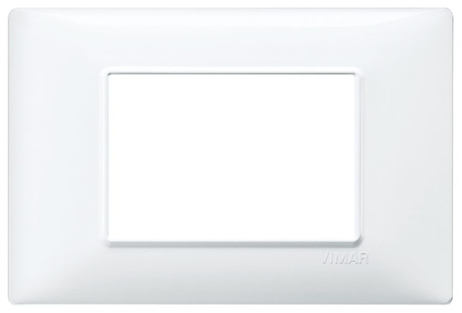 [EI18948] Placa 3Mod Plana técnica. Blanca - 14653.01 VIMAR