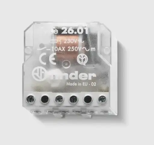 [EC19022] Telerruptor p/ emb. 1 Cont. 2 Esc. 10A 230V CA - 260182300000 Finder