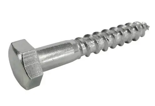 [FF19062] Tirafondo Cabeza hexagonal Galvanizado 3/8 x 1.1/2 pulg