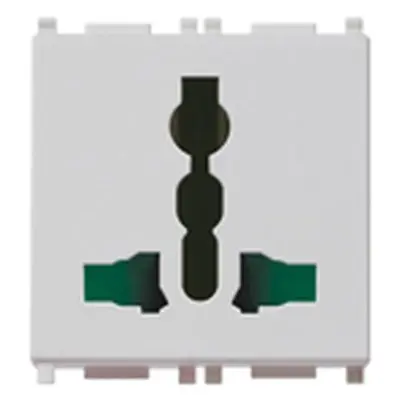 [EI19085] Toma SICURY 2P+T 13A Multi estándar Silver- 14257.SL VIMAR