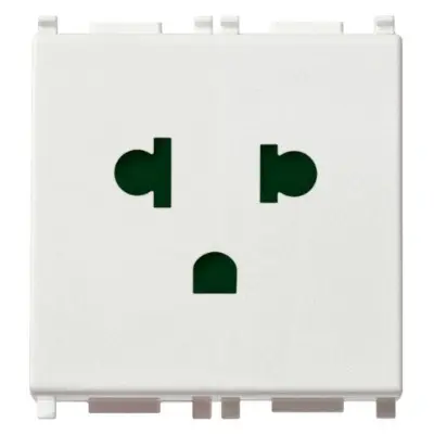 [EI19087] Toma SICURY 2P+T 16A EA Plana Blanco - 14248 VIMAR