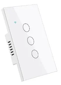 [ID19699] Interruptor de Pared Inteligente 3ch Wifi Blanco 1712-WB - Similar