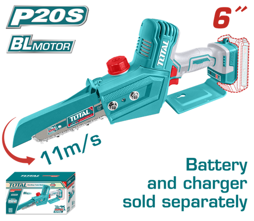 [FH20852] MOTOSIERRA MINI A BATERIA 20V BL 15CM (6 PULG) - TGSLI2068 - TOTAL