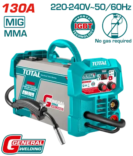 [FH20873] SOLDADOR FLUX MIG/MMA 130A - TOTAL