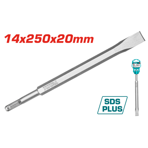 [FH20884] CINCEL PLANO SDS PLUS 14X250X20MM - TOTAL