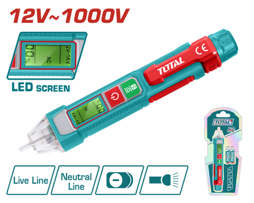 [FH20900] BUSCAPOLOS (DETECTOR DE TENSION) AC 12V-1000V CON PANTALLA - TOTAL
