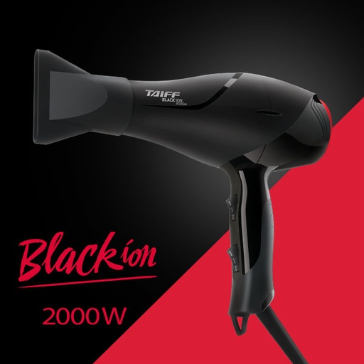 [HB21702] SECADOR  BLACK ION 
2000 WATTS 
CABLE 1,8 METROS  TAIFF
