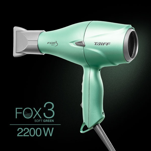 [HB21705] SECADOR  FOX ION 3 
SOFT GREEN 
2200 WATTS 
CABLE 3 METROS  TAIFF