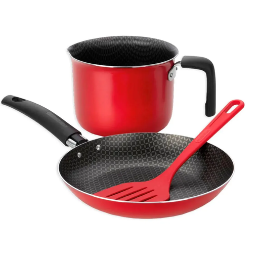 [HC21845] SET HERVIDOR 14 / SARTEN 22 
C/ ESPATULA 80028  MULTIFLON