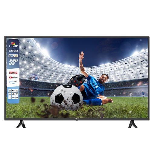 [TM22760] LED SMART 55 Pulgadas 4K, Webos, Netflix, Prime Video, Control por Voz, Bluetooth, ISBD-T - LEDENX1255SDF4KW Enxuta