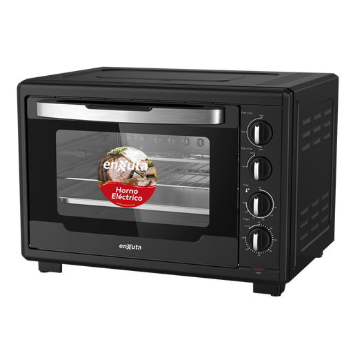 [HC22792] Horno Eléctrico 55 Litros con Spiedo Color Negro - HENX055N Enxuta