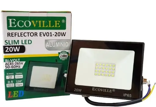 [EI30577] Reflector Led Smd EV01-20W 6500K 0.9Fp - Ecoville