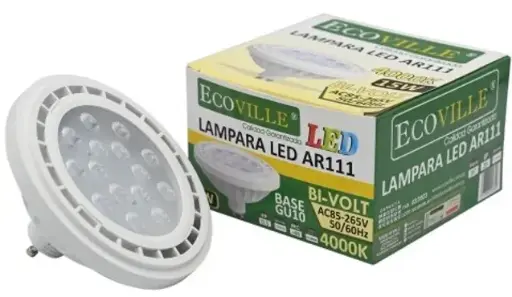 [EI34700] Lampara LED 15W AR111 GU10 4000K - Ecoville