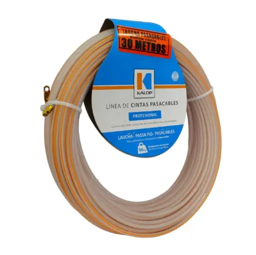 [ED36482] Cinta Pasacable plástica 30mts con alma acero - Kalop