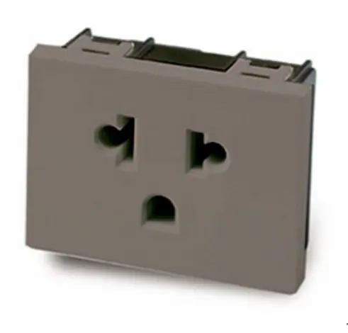 [EI36551] Módulo Toma Corriente EA+T 10A 2M Gris - Cambre