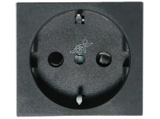 [EI36574] Tomacorriente Schuko 16A Grafito 700450 Doumo Flat/Loft - Conatel