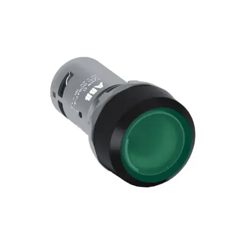 [EA36647] Pulsador Luminoso Compacto 1NC 22mm Verde 220V - ABB