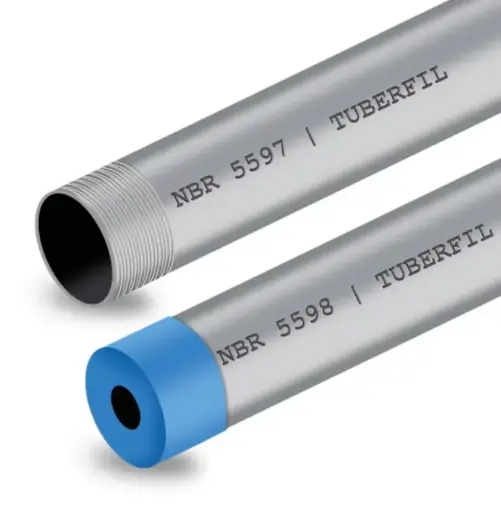 [ED36673] Caño Redondo Galvanizado 1 1/4 pulg. x 6m 3mm - Tuberfil