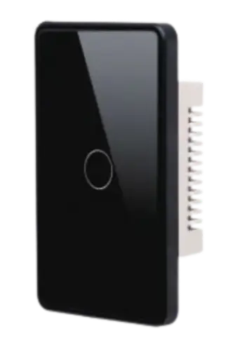 [ID36681] Interruptor de Pared Inteligente Cóncavo 1ch Wifi Negro 4523B - Similar