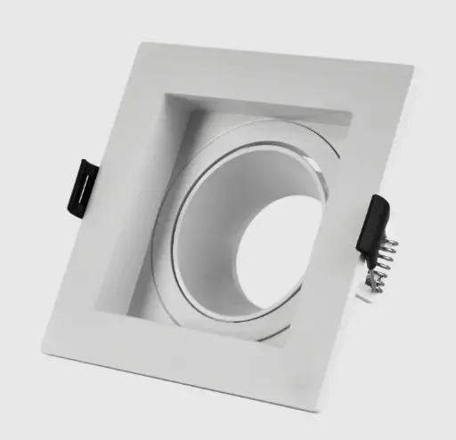 [EI36732] Spot Dicro Embutir Movil Antideslizante 1L Cuadrado GU10 Blanco Ember – Zaga