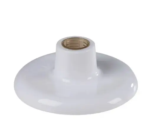 [EI36887] Portalampara Disco De Plastico con Socket de Porcelana Blanco - Tramontina 