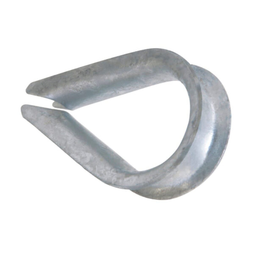 [FF37002] Guardacabo de Acero Galvanizado 3/8