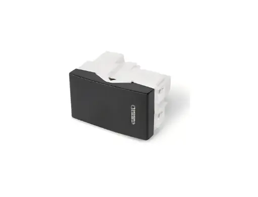 [EI37044] Interruptor Pulsador Unipolar LM 16A/250V Negro - Kalop