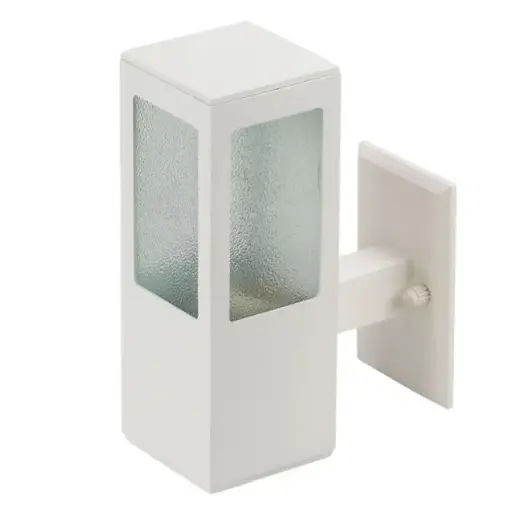 [EI37104] Aplique de Muro Garten Vidrio / Aluminio 1xE27 Blanco - VCP