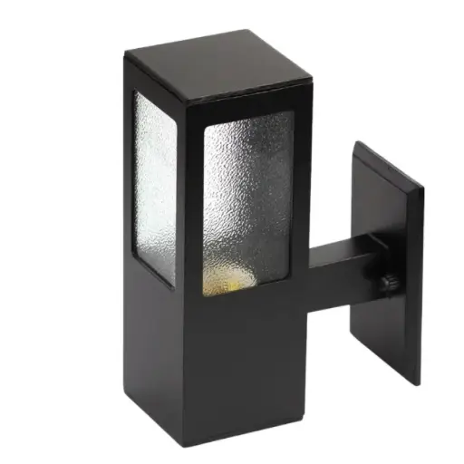 [EI37105] Aplique de Muro Garten Vidrio / Aluminio 1xE27 Negro - VCP 