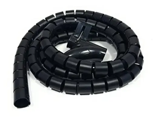 [EC37123] Espiral Ordenador 6mm (1/4) 5Mts Negro - F7114PEPR5 Frontec