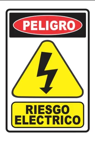 [PL37128] Cartel "RIESGO ELECTRICO" (30x20) 