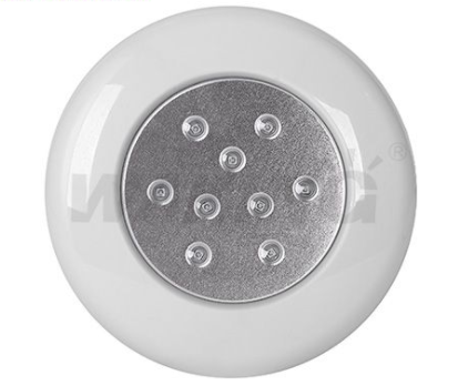 [EI37210] Artefacto Led Embutir 12V Sumergible 9W RGB Blanco - Waking