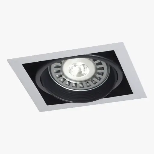 [EI37218] Artefacto AR111 Cardanico Blanco de Embutir de 1 luz Spotsline