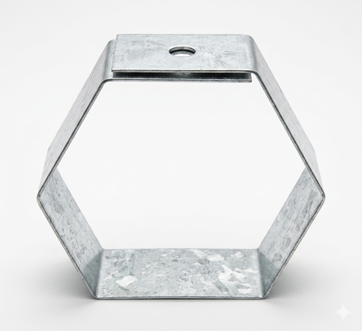 [EC37431] Portacable Soporte Triangular Cerrado p/ 100 mm