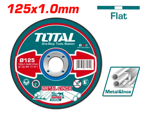 [FC37477] Disco de Corte Metal 125x1mm -TOTAL
