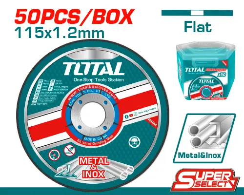 [FH37494] Disco de Corte Metal (115x1.2x22.2MM) (50 PZS) - TOTAL