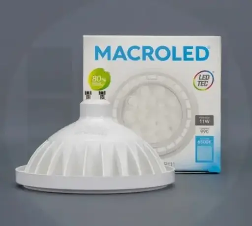 [EI37782] Lámpara LED AR111 15w 2700k GU10 Negra - Macroled